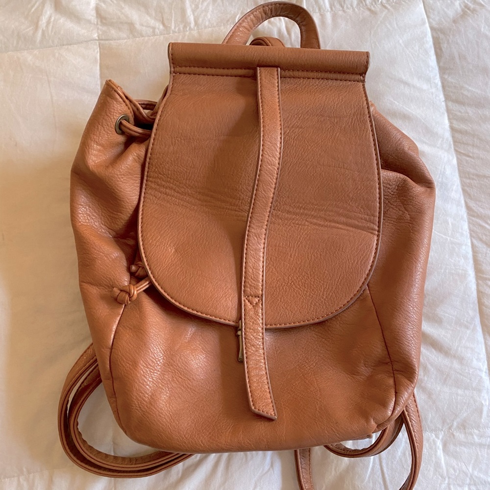 Fraux Leather Backpack with Buckle ✨